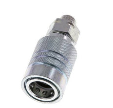 Steel DN 10 Hydraulic Coupling Socket 8 mm L Compression Ring ISO 7241-1 A/8434-1 D 17.3mm