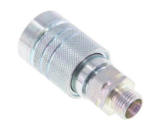 Steel DN 10 Hydraulic Coupling Socket 12 mm L Compression Ring ISO 7241-1 A/8434-1 D 17.3mm