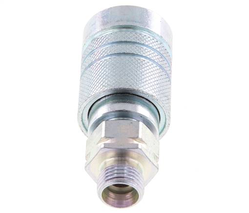 Steel DN 10 Hydraulic Coupling Socket 12 mm L Compression Ring ISO 7241-1 A/8434-1 D 17.3mm
