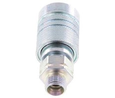 Steel DN 10 Hydraulic Coupling Socket 12 mm L Compression Ring ISO 7241-1 A/8434-1 D 17.3mm
