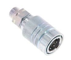 Steel DN 10 Hydraulic Coupling Socket 12 mm L Compression Ring ISO 7241-1 A/8434-1 D 17.3mm