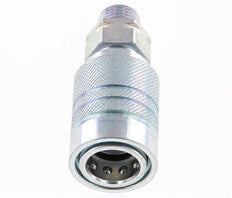 Steel DN 10 Hydraulic Coupling Socket 12 mm L Compression Ring ISO 7241-1 A/8434-1 D 17.3mm
