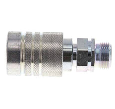 Steel DN 10 Hydraulic Coupling Socket 12 mm S Compression Ring ISO 7241-1 A/8434-1 D 17.3mm
