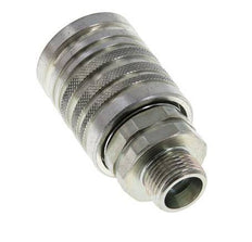 Steel DN 12.5 Hydraulic Coupling Socket 12 mm S Compression Ring ISO 7241-1 A/8434-1 D 20.5mm