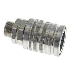 Steel DN 12.5 Hydraulic Coupling Socket 12 mm S Compression Ring ISO 7241-1 A/8434-1 D 20.5mm
