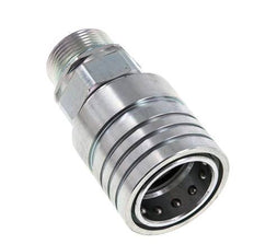 Steel DN 25 Hydraulic Coupling Socket 25 mm S Compression Ring ISO 7241-1 A/8434-1 D 34.3mm