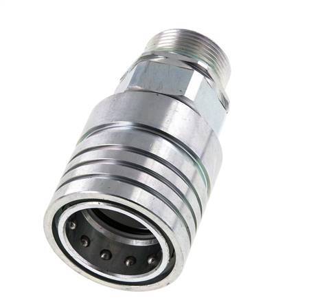Steel DN 25 Hydraulic Coupling Socket 25 mm S Compression Ring ISO 7241-1 A/8434-1 D 34.3mm