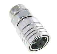 Steel DN 25 Hydraulic Coupling Socket 30 mm S Compression Ring ISO 7241-1 A/8434-1 D 34.3mm