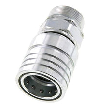 Steel DN 25 Hydraulic Coupling Socket 30 mm S Compression Ring ISO 7241-1 A/8434-1 D 34.3mm