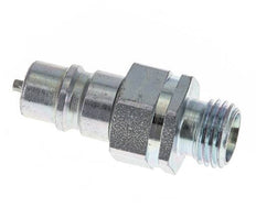 Steel DN 6.3 Hydraulic Coupling Plug 8 mm L Compression Ring ISO 7241-1 A/8434-1 D 12mm