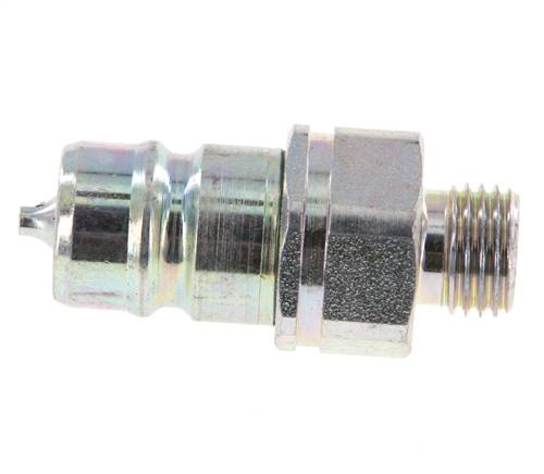 Steel DN 10 Hydraulic Coupling Plug 8 mm L Compression Ring ISO 7241-1 A/8434-1 D 17.3mm