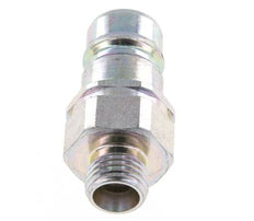 Steel DN 10 Hydraulic Coupling Plug 8 mm L Compression Ring ISO 7241-1 A/8434-1 D 17.3mm