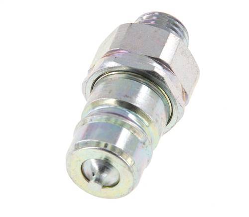 Steel DN 10 Hydraulic Coupling Plug 8 mm L Compression Ring ISO 7241-1 A/8434-1 D 17.3mm