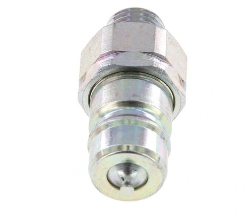 Steel DN 10 Hydraulic Coupling Plug 8 mm L Compression Ring ISO 7241-1 A/8434-1 D 17.3mm