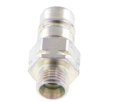 Steel DN 10 Hydraulic Coupling Plug 12 mm L Compression Ring ISO 7241-1 A/8434-1 D 17.3mm