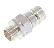Steel DN 10 Hydraulic Coupling Plug 12 mm L Compression Ring ISO 7241-1 A/8434-1 D 17.3mm