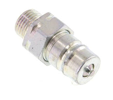 Steel DN 10 Hydraulic Coupling Plug 12 mm L Compression Ring ISO 7241-1 A/8434-1 D 17.3mm