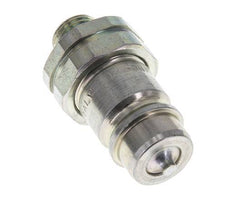 Steel DN 12.5 Hydraulic Coupling Plug 10 mm L Compression Ring ISO 7241-1 A/8434-1 D 20.5mm