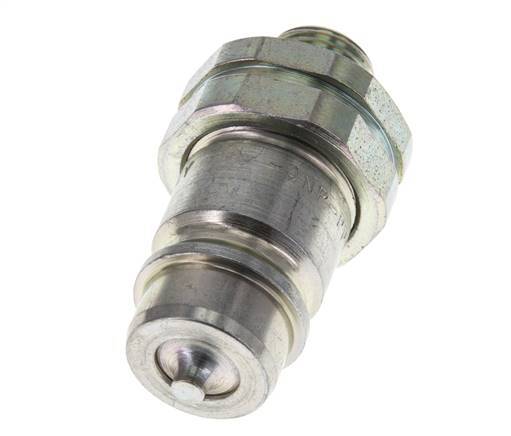 Steel DN 12.5 Hydraulic Coupling Plug 10 mm L Compression Ring ISO 7241-1 A/8434-1 D 20.5mm