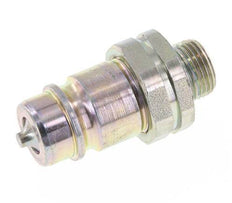 Steel DN 12.5 Hydraulic Coupling Plug 12 mm L Compression Ring ISO 7241-1 A/8434-1 D 20.5mm