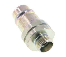 Steel DN 12.5 Hydraulic Coupling Plug 12 mm L Compression Ring ISO 7241-1 A/8434-1 D 20.5mm