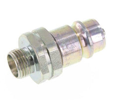 Steel DN 12.5 Hydraulic Coupling Plug 12 mm L Compression Ring ISO 7241-1 A/8434-1 D 20.5mm