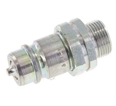 Steel DN 12.5 Hydraulic Coupling Plug 15 mm L Compression Ring ISO 7241-1 A/8434-1 D 20.5mm