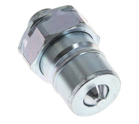 Steel DN 20 Hydraulic Coupling Plug 12 mm L Compression Ring ISO 7241-1 A/8434-1 D 29.1mm