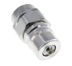Steel DN 25 Hydraulic Coupling Plug 28 mm L Compression Ring ISO 7241-1 A/8434-1 D 34.3mm