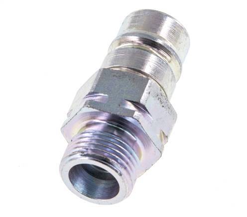 Steel DN 10 Hydraulic Coupling Plug 10 mm S Compression Ring ISO 7241-1 A/8434-1 D 17.3mm