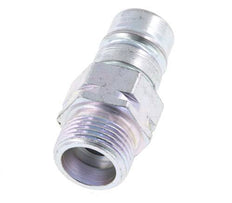 Steel DN 10 Hydraulic Coupling Plug 12 mm S Compression Ring ISO 7241-1 A/8434-1 D 17.3mm