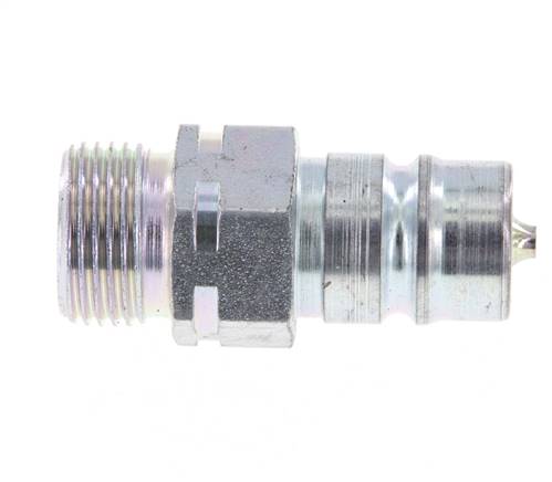 Steel DN 10 Hydraulic Coupling Plug 12 mm S Compression Ring ISO 7241-1 A/8434-1 D 17.3mm