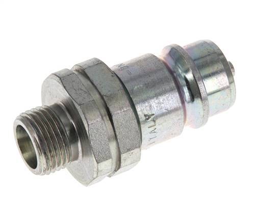 Steel DN 12.5 Hydraulic Coupling Plug 10 mm S Compression Ring ISO 7241-1 A/8434-1 D 20.5mm