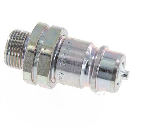 Steel DN 12.5 Hydraulic Coupling Plug 12 mm S Compression Ring ISO 7241-1 A/8434-1 D 20.5mm