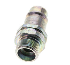 Steel DN 12.5 Hydraulic Coupling Plug 16 mm S Compression Ring ISO 7241-1 A/8434-1 D 20.5mm