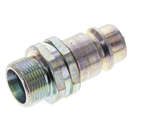 Steel DN 12.5 Hydraulic Coupling Plug 16 mm S Compression Ring ISO 7241-1 A/8434-1 D 20.5mm