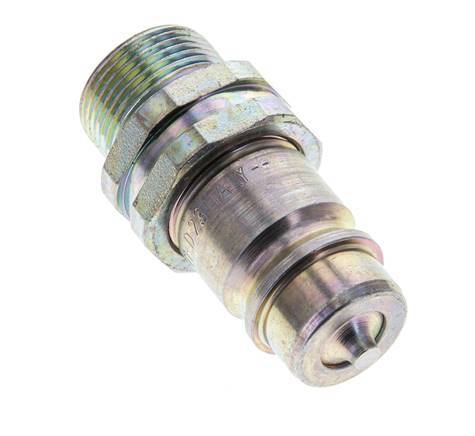 Steel DN 12.5 Hydraulic Coupling Plug 16 mm S Compression Ring ISO 7241-1 A/8434-1 D 20.5mm