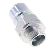 Steel DN 25 Hydraulic Coupling Plug 20 mm S Compression Ring ISO 7241-1 A/8434-1 D 34.3mm