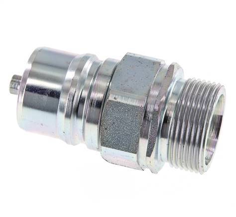 Steel DN 25 Hydraulic Coupling Plug 25 mm S Compression Ring ISO 7241-1 A/8434-1 D 34.3mm