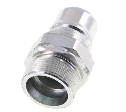 Steel DN 25 Hydraulic Coupling Plug 30 mm S Compression Ring ISO 7241-1 A/8434-1 D 34.3mm