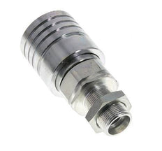 Steel DN 25 Hydraulic Coupling Socket 18 mm L Compression Ring Bulkhead ISO 7241-1 A/8434-1 D 34.3mm