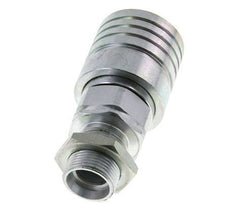 Steel DN 25 Hydraulic Coupling Socket 22 mm L Compression Ring Bulkhead ISO 7241-1 A/8434-1 D 34.3mm