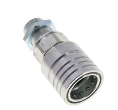 Steel DN 25 Hydraulic Coupling Socket 20 mm S Compression Ring Bulkhead ISO 7241-1 A/8434-1 D 34.3mm