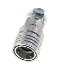 Steel DN 25 Hydraulic Coupling Socket 20 mm S Compression Ring Bulkhead ISO 7241-1 A/8434-1 D 34.3mm