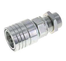 Steel DN 25 Hydraulic Coupling Socket 25 mm S Compression Ring Bulkhead ISO 7241-1 A/8434-1 D 34.3mm