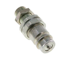 Steel DN 12.5 Hydraulic Coupling Plug 12 mm L Compression Ring Bulkhead ISO 7241-1 A/8434-1 D 20.5mm