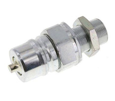 Steel DN 25 Hydraulic Coupling Plug 18 mm L Compression Ring Bulkhead ISO 7241-1 A/8434-1 D 34.3mm