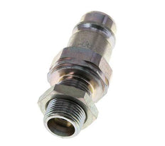 Steel DN 12.5 Hydraulic Coupling Plug 12 mm S Compression Ring Bulkhead ISO 7241-1 A/8434-1 D 20.5mm
