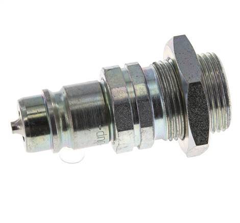 Steel DN 12.5 Hydraulic Coupling Plug 20 mm S Compression Ring Bulkhead ISO 7241-1 A/8434-1 D 20.5mm