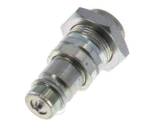 Steel DN 12.5 Hydraulic Coupling Plug 20 mm S Compression Ring Bulkhead ISO 7241-1 A/8434-1 D 20.5mm